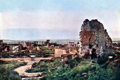 The ruins of Clermont-en-Argonne, west of Verdun, September 1916 by Jules Gervais Courtellemont